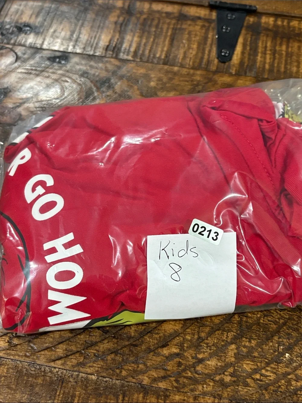 Red Grinch Kids Pajama Set - Go Grinch size 8